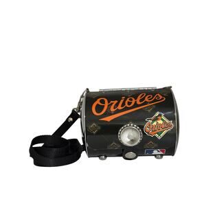 Little Earth Orioles Tin Can Purse Metal Drum Crossbody Bag